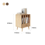 Solid Wood 3 Legs End Table Modernistic Rectangular Side Table