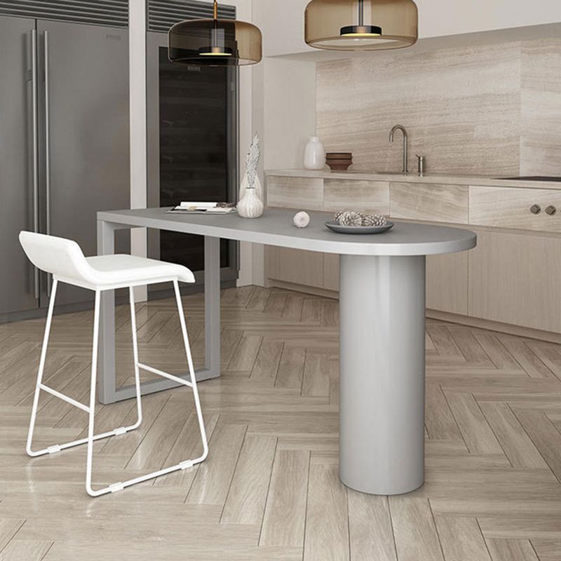 Simple 42-inch Height Bar Table Wood Top Bar Table, for Living Room Clearhalo 'Bar Furniture' 'Bar Tables' 'bar_tables' 'furn' 'furn_bar_tables' 'Furniture' 'furniture_bar_tables' 'Kitchen & Dining Furniture' 1200x1200_d77f1609-acb3-4fe0-a08a-488193f1966d