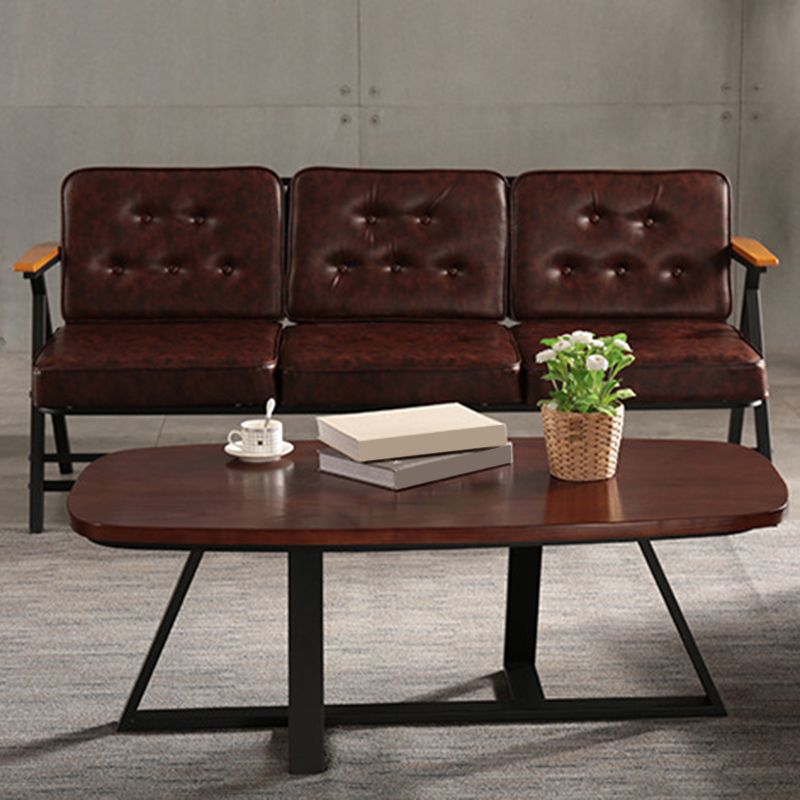 Modern Style 1 Single Coffee Table Pine Wood Brown Cocktail Table Clearhalo 'Coffee & Accent Tables' 'Coffee Tables' 'coffee_tables' 'furn' 'furn_coffee_tables' 'Furniture' 'Living Room Furniture' 1200x1200_d77fc457-6998-4f57-a35a-630beb988814