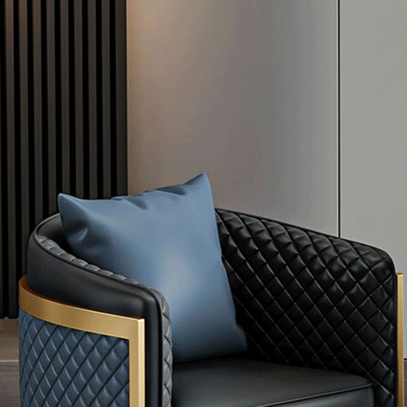 Divano in pelle finta divano a braccio di smoking moderno con acqua stretta resistente