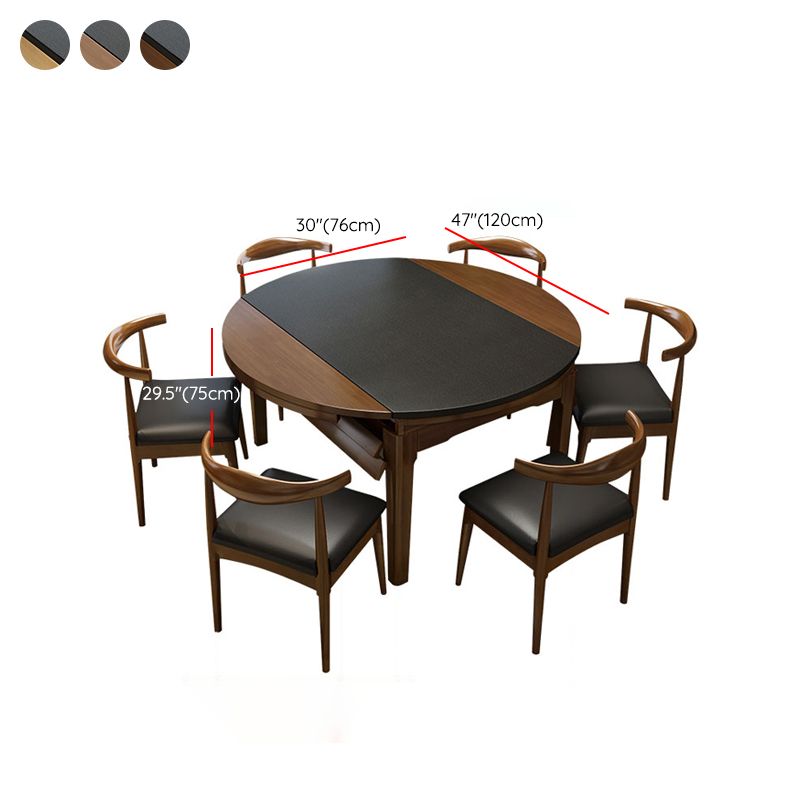 Kitchen Contemporary Dinner Table 4 Legs Extendable Dining Table Clearhalo 'Dining Tables & Seating' 'Dining Tables' 'dining_table' 'furn' 'furn_dining_table' 'Furniture' 'Kitchen & Dining Furniture' 1200x1200_d7838ded-1d21-4083-a64b-a0314fa0dbd4