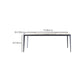 Industrial Rectangle Stone Dining Table Metal 4 Legs Dining Table Clearhalo 'Dining Tables & Seating' 'Dining Tables' 'dining_table' 'furn' 'furn_dining_table' 'Furniture' 'Kitchen & Dining Furniture' 1200x1200_d78442e2-9315-4dc1-ae11-7848b9c4ff59