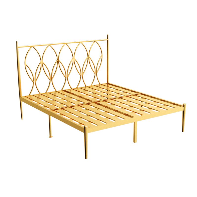 Glam 47 "lang metalen open frame bed met rechthoekig hoofdeinde