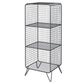 Metal Rectangle Closed Storage Bookcase Nordic Standard Bookshelf