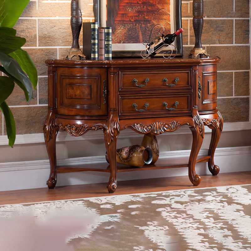 Forma di forma libera tabella della console contemporanea tavolo da divano console marrone