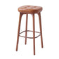 Industrial Solid Wood Bar Stools Living Room Upholstered Stool