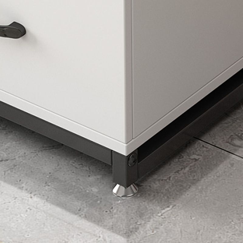 22.44" H Modern Rectangular End Table 1-Drawer Side Table with Shelves