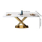 Modern Sintered Stone Dining Table Rectangular Dining Table Set with X-shaped Metal Frame Clearhalo 'Dining Room Sets' 'Dining Tables & Seating' 'dining_room_set' 'furn' 'furn_dining_room_set' 'Furniture' 'furniture_dining_room_set' 'Kitchen & Dining Furniture' 'kitchen&dining_furn' 'kitchen' 1200x1200_d792ebfe-bb93-416e-96ef-03dfad695d97