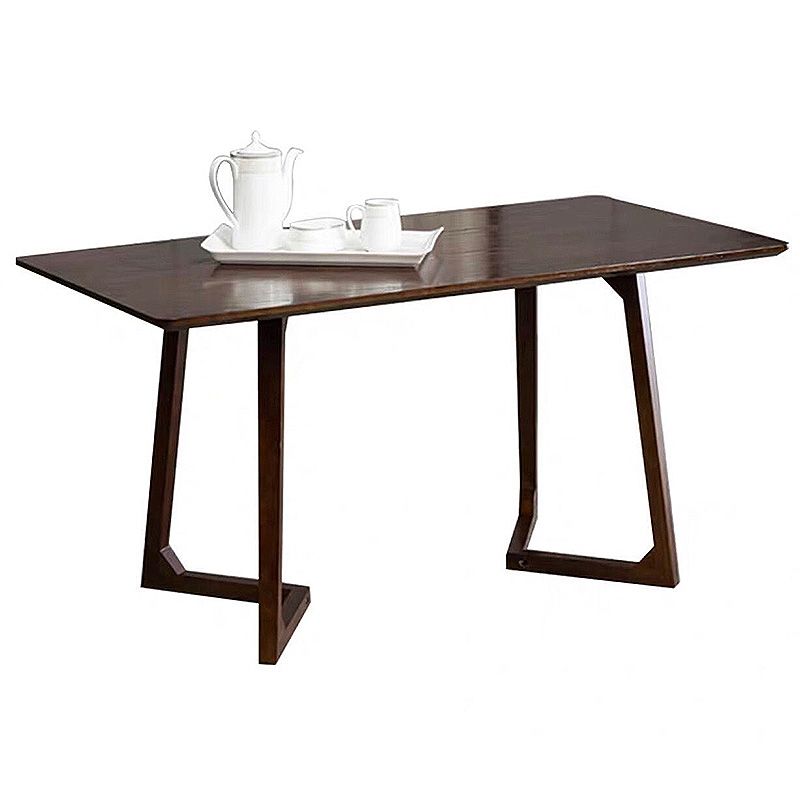 Sleigh-like Base Design Wood/walnut Rubber Wood Craft Coffee Table Clearhalo 'Coffee & Accent Tables' 'Coffee Tables' 'coffee_tables' 'furn' 'furn_coffee_tables' 'Furniture' 'furniture_coffee_tables' 'Living Room Furniture' 1200x1200_d7942623-a35a-4d7e-84d4-e2bd5fb44916