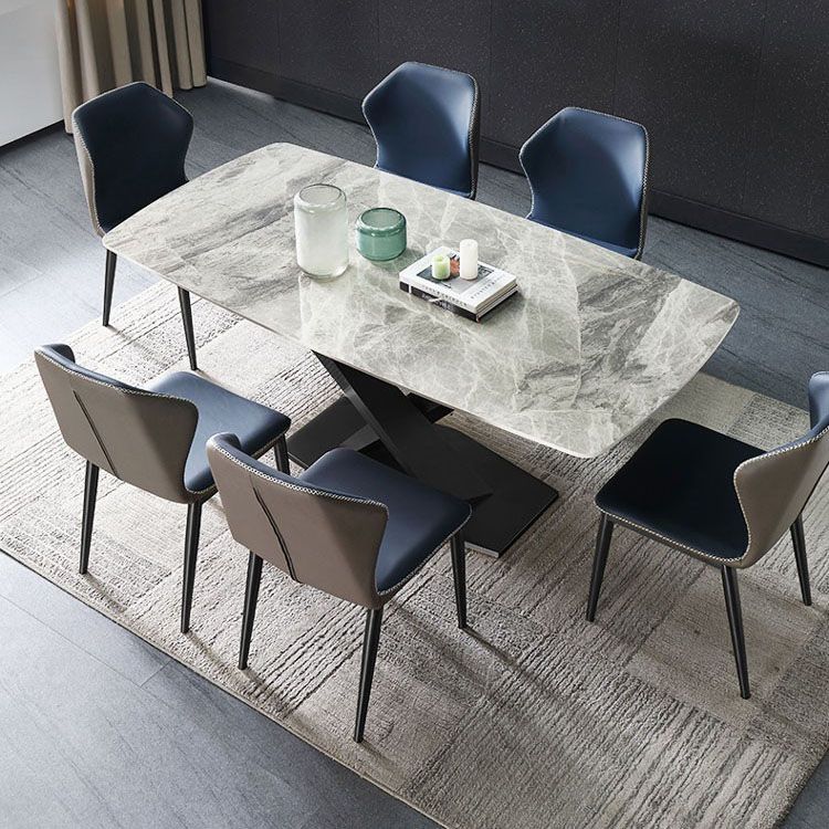 Rectangular Dining Set 1/4/5/7 Pieces Sintered Stone Dining Table Set Clearhalo 'Dining Room Sets' 'Dining Tables & Seating' 'dining_room_set' 'furn' 'furn_dining_room_set' 'Furniture' 'furniture_dining_room_set' 'Kitchen & Dining Furniture' 1200x1200_d79625d6-606d-4855-a564-e4b23f4fae7e
