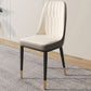 Glam Faux Leather Dining Chair Parsons Chair in Matte Finish for Brasserie Clearhalo 'Dining Chairs' 'Dining Tables & Seating' 'dining_chair' 'furn' 'furn_dining_chair' 'Furniture' 'Kitchen & Dining Furniture' 1200x1200_d796d8e0-dbb0-4167-9350-efcbdc3921ac