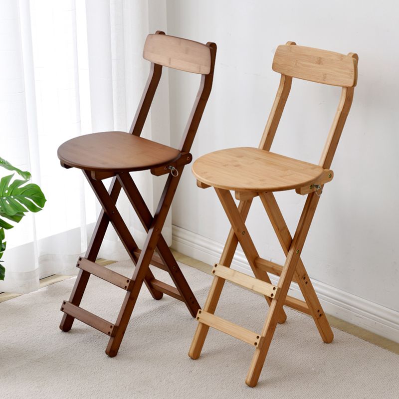 Contemporary Solid Wood Barstool Folding Bar Stool for Restaurant Clearhalo 'Bar Furniture' 'Bar Stools' 'bar_stools' 'furn' 'furn_bar_stools' 'furniture_bar_stools' 'Kitchen & Dining Furniture' 'kitchen&dining_furn' 'kitchen' 'kitchen_furn' Furniture' 1200x1200_d7974dc1-6778-4b40-af58-01500d27049e
