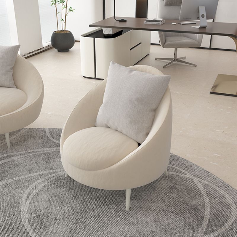 Beige Scandinavian Sofa with Tight Back 93' Wide for Living Room