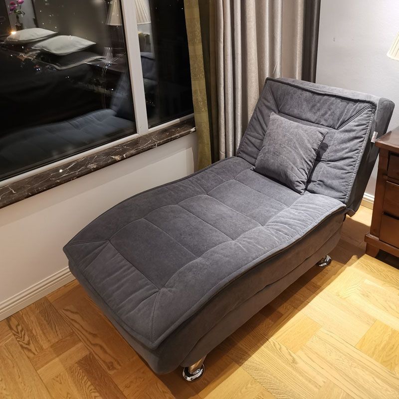 Modern Cushioned Chaise Lounge Armless Chaise for Bedroom and Living Room