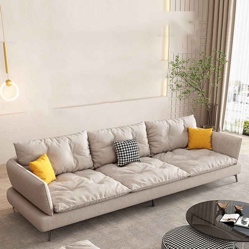 Sofá de la sala escandinava Sofá Cophos de brazo acampanado asiento de tela