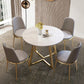 Traditional Luxury Sintered Stone Dinner Table White Round Table with Gold Frame Clearhalo ' dining_table' 'Dining Tables & Seating' 'Dining Tables' 'furn' 'furn_dining_table' 'Furniture' 'furniture_dining_table' 'Kitchen & Dining Furniture' 'kitchen&dining_furn' 'kitchen' 'kitchen_dining_table' 1200x1200_d79b4edd-9283-47bf-99f9-d79032c5a5b4