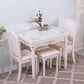 White Extendable Dining Table Solid Wood Dining Table for Dining Room