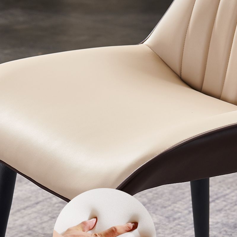 Minimalist Design Arm Wingback Side Chairs Faux Leather Side Chair Clearhalo 'Dining Chairs' 'Dining Tables & Seating' 'dining_chair' 'furn' 'furn_dining_chair' 'Furniture' 'Kitchen & Dining Furniture' 1200x1200_d79e0fcc-e11d-4fae-a4f3-a3b29a5ce1ae