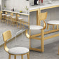 Glam Faux Marble Bar Counter Table Rectangle Bar Counter Table with Metal Legs for Home Clearhalo 'Bar Furniture' 'Bar Tables' 'bar_tables' 'furn' 'furn_bar_tables' 'Furniture' 'Kitchen & Dining Furniture' 1200x1200_d79f1ab2-a1b5-442a-90f0-fcbddcf077b8