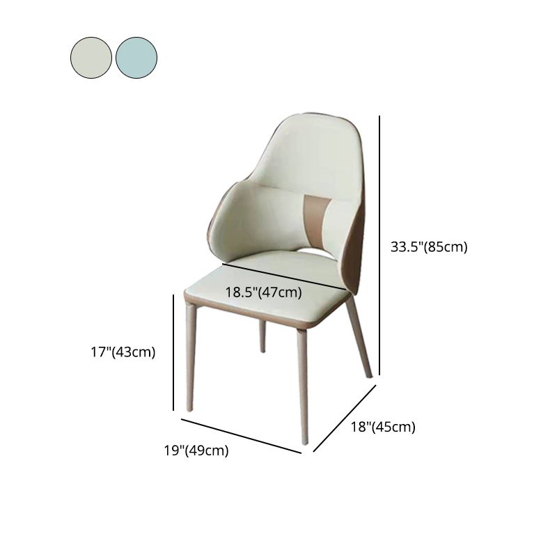 Minimalist Design Arm Leather Dining Chairs Solid Back Chairs for Home Use Clearhalo 'Dining Chairs' 'Dining Tables & Seating' 'dining_chair' 'furn' 'furn_dining_chair' 'Furniture' 'furniture_dining_chair' 'Kitchen & Dining Furniture' 1200x1200_d7a2e087-17f3-482d-bc07-f3e8c70f5799