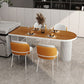 Metal Contemporary Freeform Dining Table Pine Solid Wood Top Table Clearhalo ' dining_table' 'Dining Tables & Seating' 'Dining Tables' 'furn' 'furn_dining_table' 'Furniture' 'furniture_dining_table' 'Kitchen & Dining Furniture' 'kitchen&dining_furn' 'kitchen' 'kitchen_dining_table' 1200x1200_d7a73f9c-0700-4d1d-8e11-8814f5d63b00