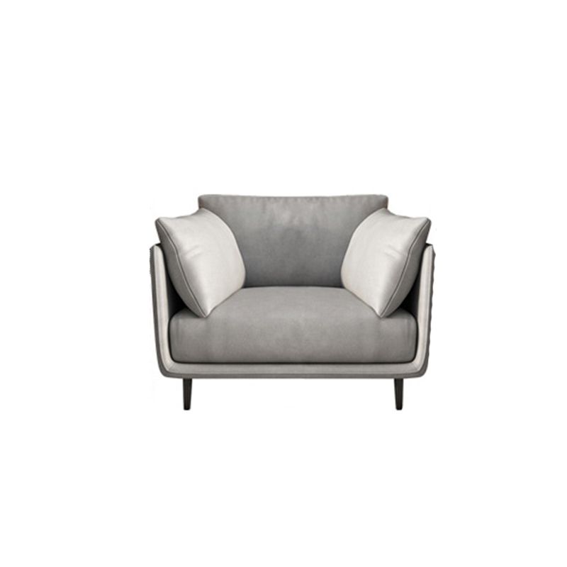 Living Room Square Arm Standard Sofa Light Gray Stain-Resistant Couch Clearhalo 'furn' 'furn_sofas' 'Furniture' 'furniture_sofas' 'Living Room Furniture' 'Sofa' 'sofas' 1200x1200_d7aab7b8-397d-45bf-ab0d-e1f1d80a5764