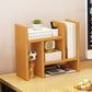 Bamboo Vertical Bookshelf Contemporary Open Back Bookcase with Shelves Clearhalo 'Bookcases' 'furn' 'furn_bookcases' 'Furniture' 'Office Furniture' 1200x1200_d7acf9a9-e994-4eb1-8c1f-d6655db34581