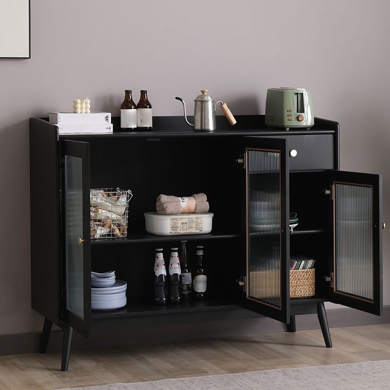Modern Sideboard Solid Wood Sideboard with Door for Living Room Clearhalo 'buffet_sideboard' 'Buffets & Sideboards' 'furn' 'furn_buffet_sideboard' 'Furniture' 'Kitchen & Dining Furniture' 1200x1200_d7ae2a11-7f94-489b-8cb6-223d07d63ab5