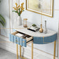 Console in marmo glam Tabella 14 "W Half Moon Console Accent Table per Hall
