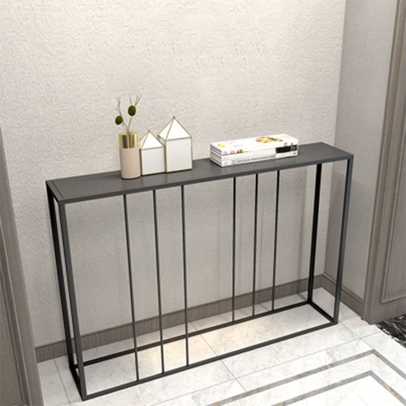 29.53 "Mesa de consola de hierro de acento moderno de 29.53" con 1 estante