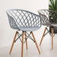 Contemporary Plastic Dining Armless Chair Cross Back Side Chair Clearhalo 'Dining Chairs' 'Dining Tables & Seating' 'dining_chair' 'Furniture' 'furniture_dining_chair' 'Kitchen & Dining Furniture' 1200x1200_d7aff2fa-bf32-4c88-a5de-4d8a4d33e289