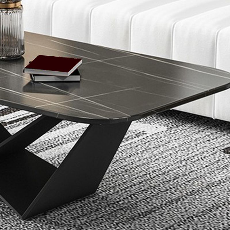 Slate Top Coffee or End Table Abstract Coffee Table, 17.71" High Clearhalo 'Coffee & Accent Tables' 'Coffee Tables' 'coffee_tables' 'furn' 'furn_coffee_tables' 'Furniture' 'Living Room Furniture' 1200x1200_d7b07867-fb74-4768-925f-8b39c1829e38