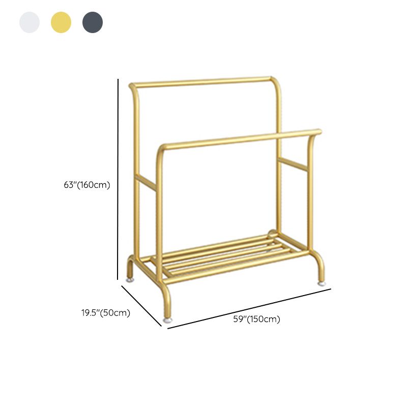 Modern Style Coat Rack Free Standing Solid Color Coat Hanger with Shelves Clearhalo 'Entry & Mudroom Furniture' 'furn' 'furn_hall_tree_coat_racks' 'Furniture' 'Hall Trees & Coat Racks' 'hall_tree_coat_racks' 1200x1200_d7b16d73-491e-4d32-a0bc-c2235fe1f0c7