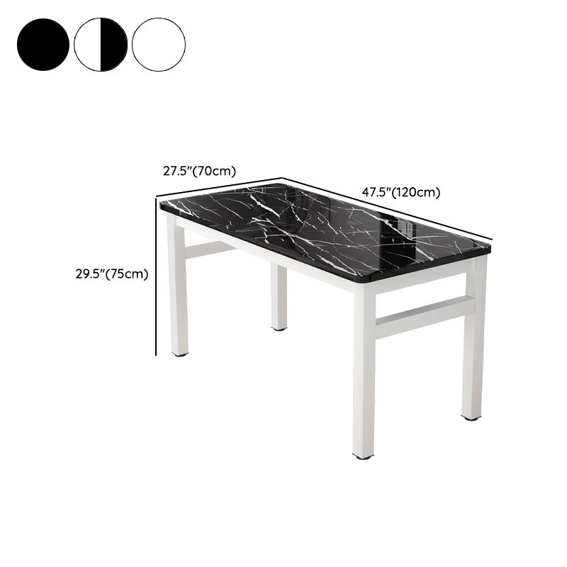 Modern Rectangular Dining Table Wooden Tabletop for Living Room Clearhalo 'Dining Tables & Seating' 'Dining Tables' 'dining_table' 'furn' 'furn_dining_table' 'Furniture' 'Kitchen & Dining Furniture' 1200x1200_d7b27c4e-1a19-4619-bcb7-b6ce3ea536cd