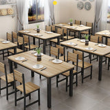 Modern Style Table with Rectangle Shape Standard Height Table and 4 Legs Base for Home Use Clearhalo 'Dining Room Sets' 'Dining Tables & Seating' 'dining_room_set' 'Furniture' 'furniture_dining_room_set' 'Kitchen & Dining Furniture' 'kitchen&dining_furn' 'kitchen' 1200x1200_d7b3b91e-85e8-4c67-a403-2d23884007de
