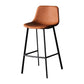 Industrial Leather Iron Counter Stools Low Back Bar Stools with Footrest Clearhalo 'Bar Furniture' 'Bar Stools' 'bar_stools' 'furn' 'furn_bar_stools' 'Furniture' 'furniture_bar_stools' 'Kitchen & Dining Furniture' 1200x1200_d7b59615-4559-4ecb-97bd-adefe318ed8f