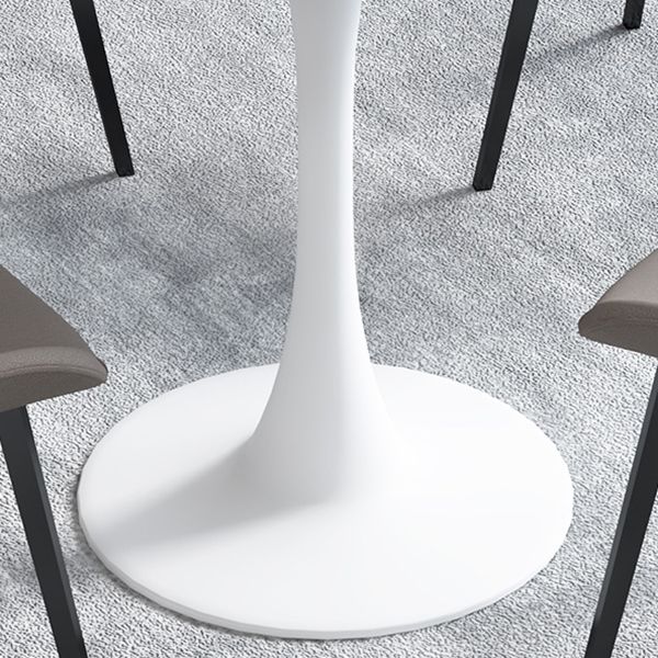 Simple Round Dining Table Sintered Stone Table with Tulip Base for Dining Room Clearhalo ' dining_table' 'Dining Tables & Seating' 'Dining Tables' 'furn' 'furn_dining_table' 'Furniture' 'furniture_dining_table' 'Kitchen & Dining Furniture' 'kitchen&dining_furn' 'kitchen' 'kitchen_dining_table' 1200x1200_d7b8fde7-fef7-4ade-8841-e066eca28353