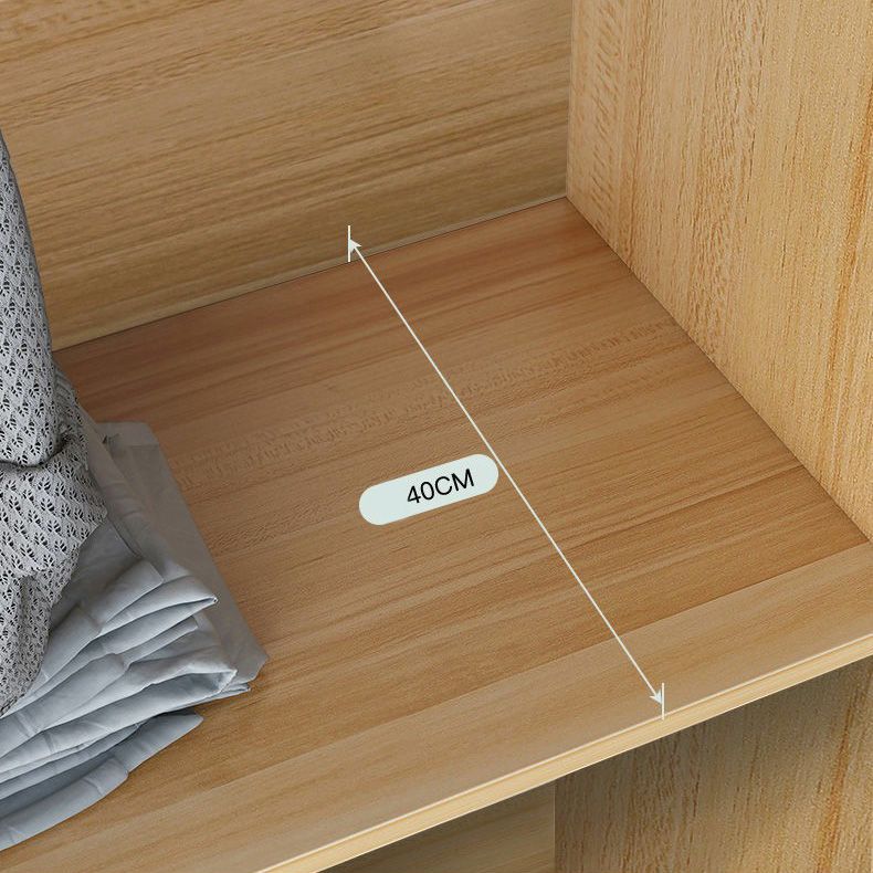 Bedroom Storage Cabinet with Clothes Rail Modern Cabinet with Wooden Legs Clearhalo 'Armoires & Wardrobes' 'armoires_wardrobes' 'Bedroom Furniture' 'furn' 'furn_armoires_wardrobes' 'Furniture' 1200x1200_d7b9e011-75f0-470b-9818-e9eeefc5b1b9