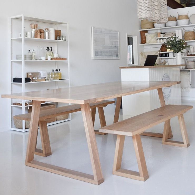 Glam Khaki Solid Wood Dining Table Rectangle Kitchen Dining Table with Double Pedestal Bases Clearhalo ' dining_table' 'Dining Tables & Seating' 'Dining Tables' 'furn' 'furn_dining_table' 'Furniture' 'furniture_dining_table' 'Kitchen & Dining Furniture' 'kitchen&dining_furn' 'kitchen' 'kitchen_dining_table' 1200x1200_d7ba9257-3fd9-4b5a-9694-08657c86e3a7