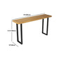 Pine Wood Bar Dining Table Modern Rectangle Bar Table for Milk Tea Shop