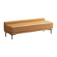 Genuine Leather Low-Back Bedroom Bench Modern 20"H Seating Bench with 4 Metal Legs Clearhalo 'Benches' 'Chairs & Seating' 'furn' 'furn_benches' 'Furniture' 'Living Room Furniture' 1200x1200_d7baa584-92ff-4242-896f-e08d2841e6c7