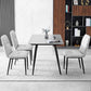 Contemporary Indoor-Outdoor Metal Dining Room Chairs Leather Dining Armless Chairs Clearhalo ' kitchen&dining_furn' 'Dining Chairs' 'Dining Tables & Seating' 'dining_chair' 'furn' 'furn_dining_chair' 'Furniture' 'furniture_dining_chair' 'Kitchen & Dining Furniture' 'kitchen' 1200x1200_d7befb38-8e37-48b2-b2bc-0dcc0e9fcf33