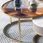 Round Nesting Coffee Table Set Round Frame Coffee Table with Drawer Clearhalo 'Coffee & Accent Tables' 'Coffee Tables' 'coffee_tables' 'furn' 'furn_coffee_tables' 'Furniture' 'Living Room Furniture' 1200x1200_d7bfec29-88de-47be-b371-1088b18d88ba