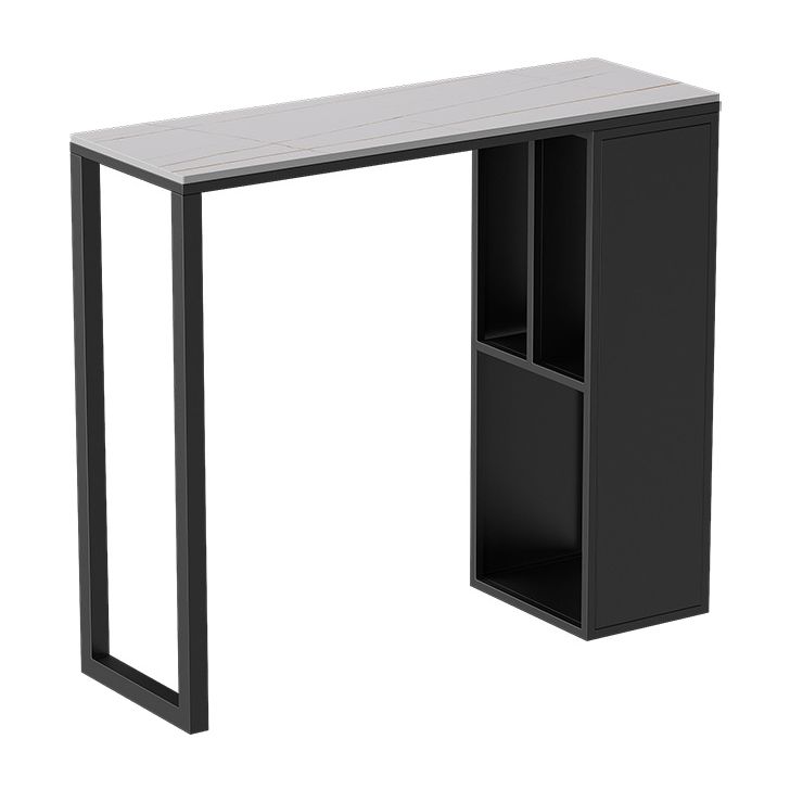 Contemporary Bar Table Bar Height Rectangle Pub Table for Home
