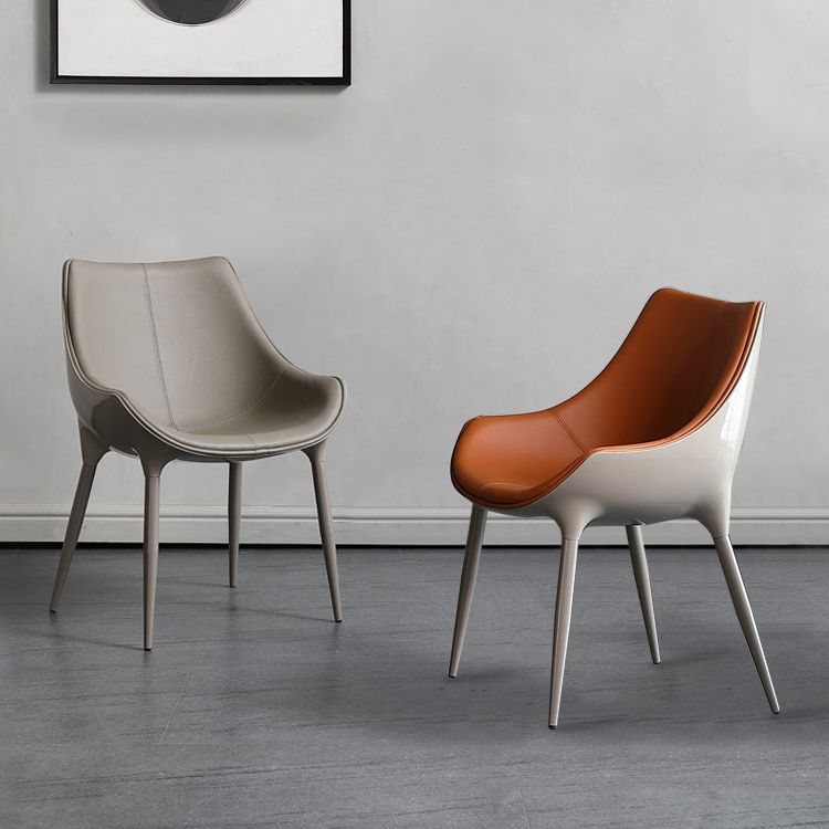 Contemporary Style Dining Side Chair Kitchen Arm Side Chairs with Metal Legs Clearhalo ' kitchen&dining_furn' 'Dining Chairs' 'Dining Tables & Seating' 'dining_chair' 'furn' 'furn_dining_chair' 'Furniture' 'furniture_dining_chair' 'Kitchen & Dining Furniture' 'kitchen' 1200x1200_d7c21fc1-510e-4e2b-b201-0bd357e06d94