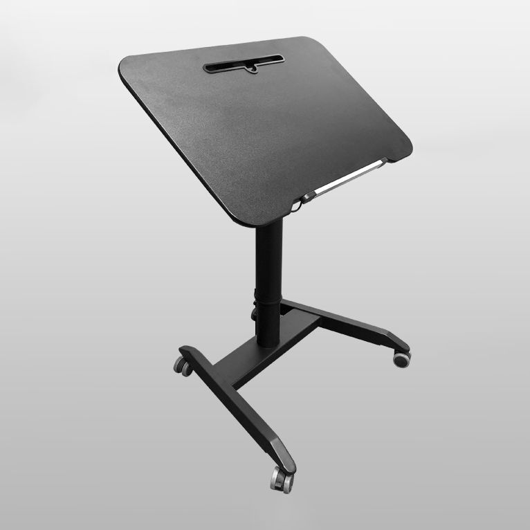 Scrivania in piedi a forma di rettangolare marrone/nero/bianco scrivanie per ufficio