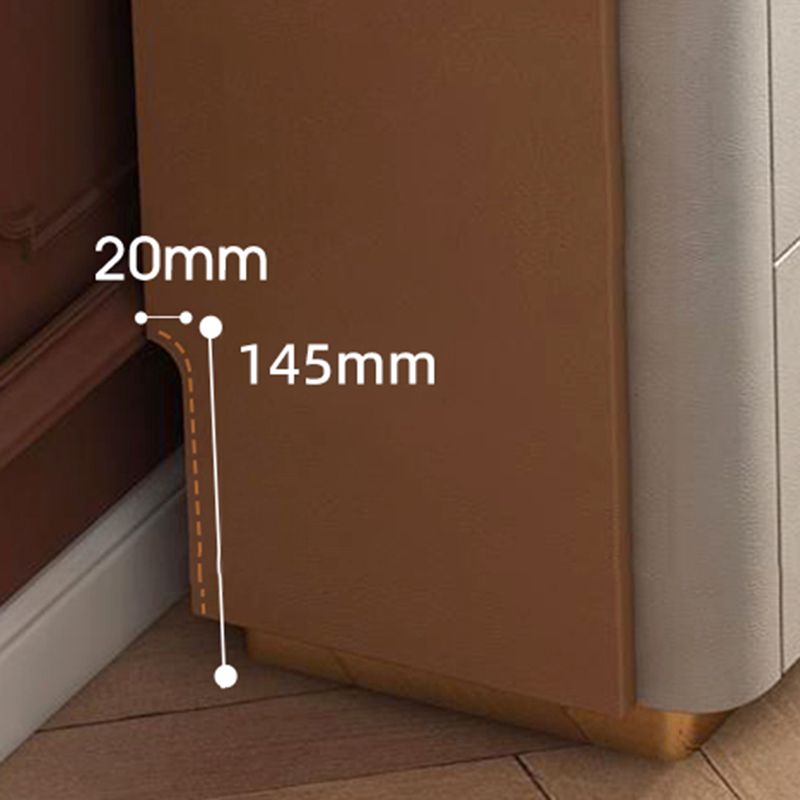 Director glamoroso de 11.7 pulgadas Cofras de almacenamiento de piedra con 6 cajones