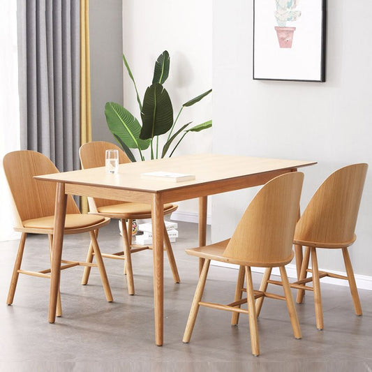 Glam Style Dining Chair Solid Wood Dining Room Side Chair with Wood Legs Clearhalo ' kitchen&dining_furn' 'Dining Chairs' 'Dining Tables & Seating' 'dining_chair' 'Furniture' 'furniture_dining_chair' 'Kitchen & Dining Furniture' 'kitchen' 1200x1200_d7c51a0a-845d-4d88-be5e-4b2186602eab