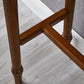 Table de bar rectangulaire de style moderne, table de salle à manger fixe en bois massif marron