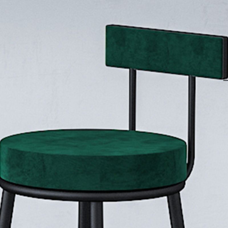 Contemporary Style Upholstered Counter Stool Bar-height Bar Stool with Metal Legs Clearhalo 'Bar Furniture' 'Bar Stools' 'bar_stools' 'furn' 'furn_bar_stools' 'Furniture' 'Kitchen & Dining Furniture' 1200x1200_d7c63336-b621-49de-af31-3ebeafdf2dd6